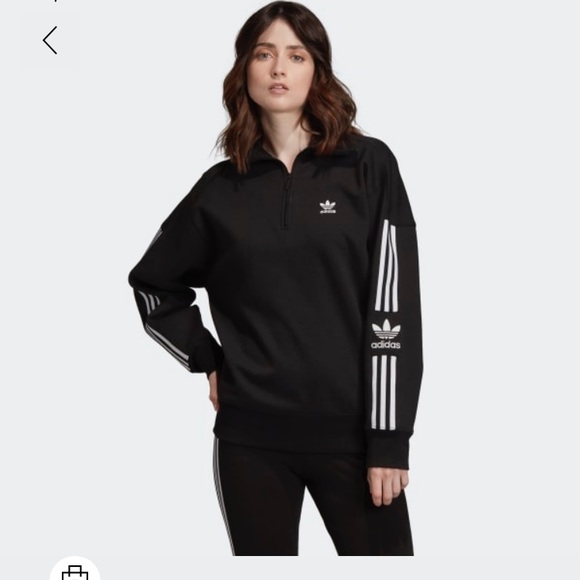 adidas Tops - NWOT Adidas Black Sweatshirt Size Medium